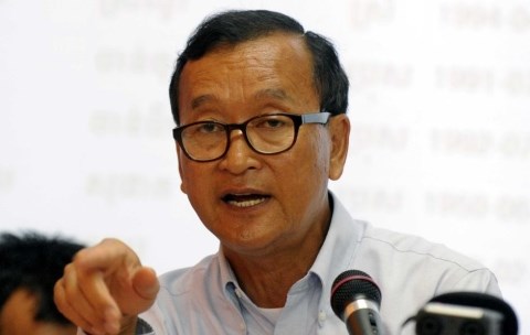 Chủ tịch Đảng đối lập Sam Rainsy Chủ tịch Đảng đối lập Sam Rainsy