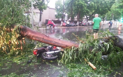 Nhiều t&agrave;i sản của người d&acirc;n bị hư hỏng do gi&ocirc;ng lốc