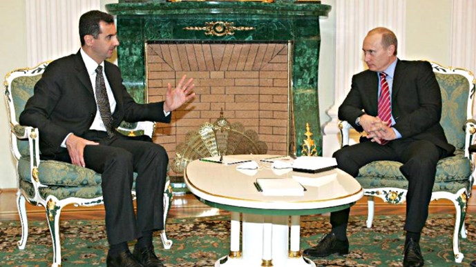 Tổng thống Syria Bashar al-Assad (trái) và Tổng thống Nga Vladimir Putin Tổng thống Syria Bashar al-Assad (trái) và Tổng thống Nga Vladimir Putin