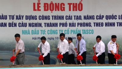 Dự &aacute;n động thổ đ&uacute;ng dịp kỷ niệm 60 năm giải ph&oacute;ng Hải Ph&ograve;ng sẽ gi&uacute;p kết nối v&ugrave;ng giữa Hải Ph&ograve;ng với c&aacute;c tỉnh đồng bằng s&ocirc;ng Hồng