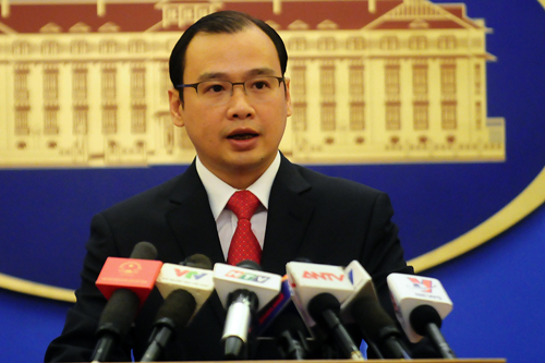 &Ocirc;ng L&ecirc; Hải B&igrave;nh, ph&aacute;t ng&ocirc;n vi&ecirc;n Bộ Ngoại giao Việt Nam
