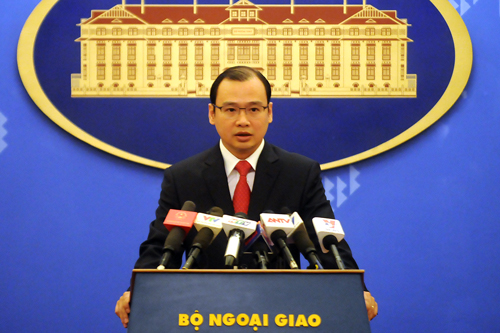 Người ph&aacute;t ng&ocirc;n Bộ Ngoại giao Việt Nam L&ecirc; Hải B&igrave;nh