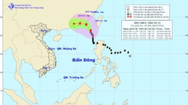Tin tức mới cập nhật trong nước, b&atilde;o số 2 đang tiến v&agrave;o đất liền 