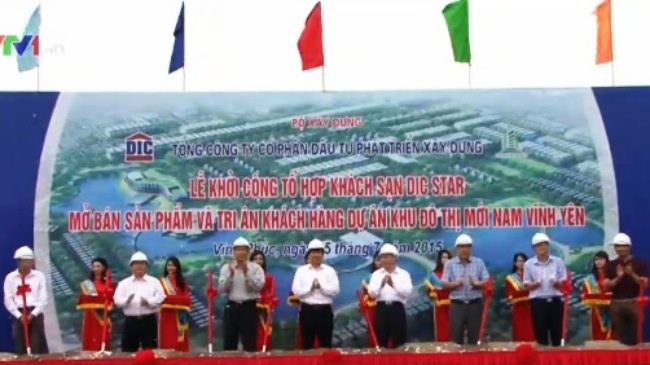 Khởi c&ocirc;ng tổ hợp c&ocirc;ng tr&igrave;nh đ&ocirc; thị Nam Vĩnh Y&ecirc;n