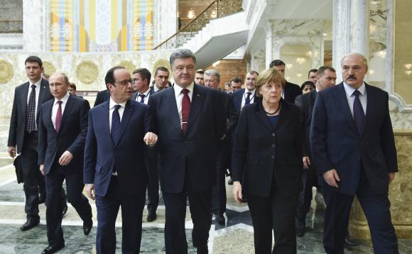 T&igrave;nh h&igrave;nh Ukraine mới nhất: Hội nghị đ&agrave;m ph&aacute;n bốn b&ecirc;n tại Minsk đ&atilde; đạt được kết quả khả quan sau 17 tiếng
