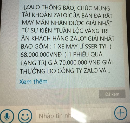 Những tin tức ph&aacute;p luật mới nhất h&ocirc;m nay đề cập đến t&igrave;nh trạng lừa đảo tr&ecirc;n mạng Zalo