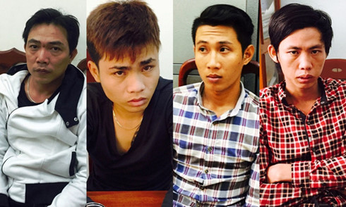 Từ tr&aacute;i qua phải: B&igrave;nh, Linh, Hữu v&agrave; Giang