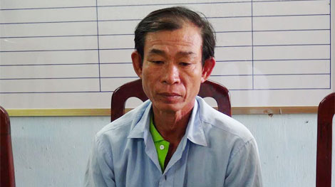 Đối tượng Nguyễn Văn Na ra đầu th&uacute; tại cơ quan c&ocirc;ng an