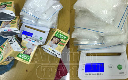 Tang vật ma t&uacute;y đ&aacute; được ph&aacute;t hiện bắt giữ