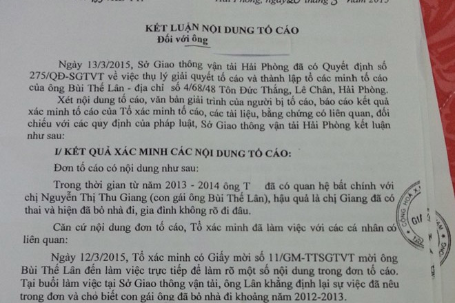 Những tin tức ph&aacute;p luật mới nhất h&ocirc;m nay gồm vụ Ph&oacute; Gi&aacute;m đốc Sở GTVT bị tố quan hệ bất ch&iacute;nh