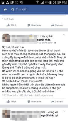 Th&ocirc;ng tin c&ocirc; g&aacute;i chia sẻ vụ bắt b&oacute;c