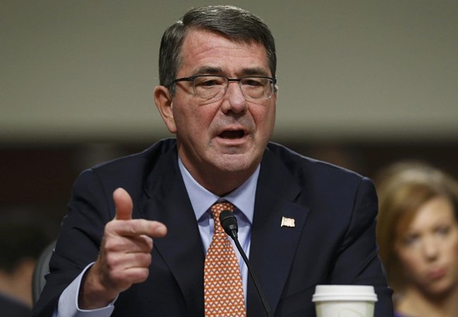 Bộ trưởng Quốc ph&ograve;ng Mỹ Ash Carter c&ugrave;ng người đồng cấp Australia một lần nữa y&ecirc;u cầu Trung Quốc ngừng ngay c&aacute;c hoạt động g&acirc;y hấn tr&ecirc;n Biển Đ&ocirc;ng