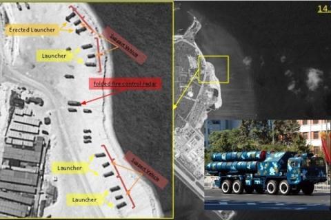 Trung Quốc triển khai t&ecirc;n lửa đất đối kh&ocirc;ng tr&ecirc;n đảo Ph&uacute; L&acirc;m thuộc quần đảo Ho&agrave;ng Sa của Biển Đ&ocirc;ng Việt Nam
