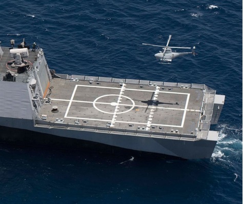 Trước đ&oacute;, việc tuần tra Biển Đ&ocirc;ng đ&atilde; được Mỹ tiến h&agrave;nh với UAV trinh s&aacute;t - tấn c&ocirc;ng MQ-8B &lsquo;Fire Scout&rsquo; từ l&acirc;u