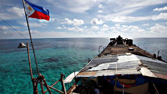 Một khu vực tranh chấp giữa Philippines v&agrave; Trung Quốc tr&ecirc;n Biển Đ&ocirc;ng