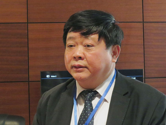 &Ocirc;ng Nguyễn Thế Kỷ, Ph&oacute; trưởng Ban Tuy&ecirc;n gi&aacute;o trung ương trao đổi về t&igrave;nh h&igrave;nh Biển Đ&ocirc;ng hiện nay với b&aacute;o ch&iacute; v&agrave;o s&aacute;ng 20/1