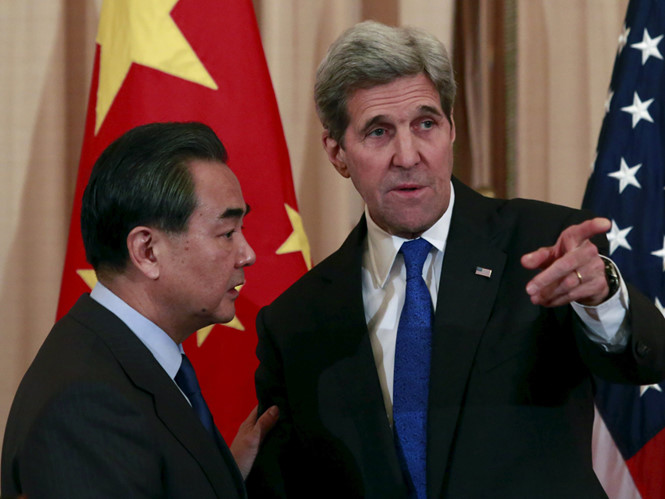 Ngoại trưởng Mỹ John Kerry v&agrave; người đồng cấp Trung Quốc Vương Nghị đ&atilde; kh&ocirc;ng t&igrave;m được tiếng n&oacute;i chung về t&igrave;nh h&igrave;nh Biển Đ&ocirc;ng hiện nay