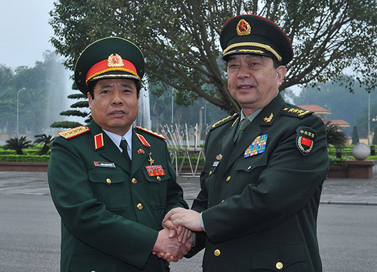 T&igrave;nh h&igrave;nh Biển Đ&ocirc;ng l&agrave; một trong những nội dung ch&iacute;nh trong cuộc hội đ&agrave;m giữa hai Bộ trưởng Quốc ph&ograve;ng Việt Nam &ndash; Trung Quốc