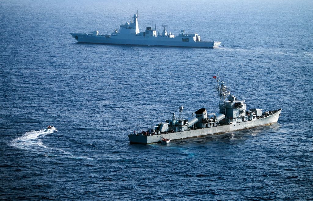 T&agrave;u của Hạm đội Nam Hải, Trung Quốc tham gia tập trận ở Biển Đ&ocirc;ng ng&agrave;y 5/5/2016
