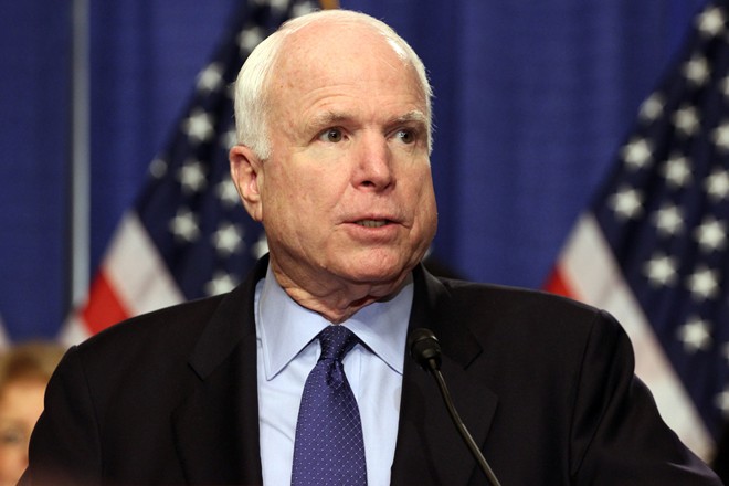 Thượng nghị sĩ John McCain cho rằng t&igrave;nh h&igrave;nh Biển Đ&ocirc;ng căng thẳng như hiện nay l&agrave; do Mỹ tr&igrave; ho&atilde;n việc tuần tra