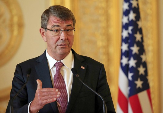 Đ&acirc;y kh&ocirc;ng phải lần đầu Bộ trưởng Quốc ph&ograve;ng Mỹ Ashton Carter tỏ ra quan ngại về t&igrave;nh h&igrave;nh Biển Đ&ocirc;ng