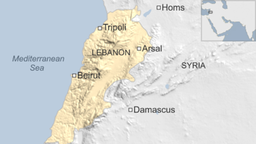 Vị tr&iacute; Arsal, Lebanon