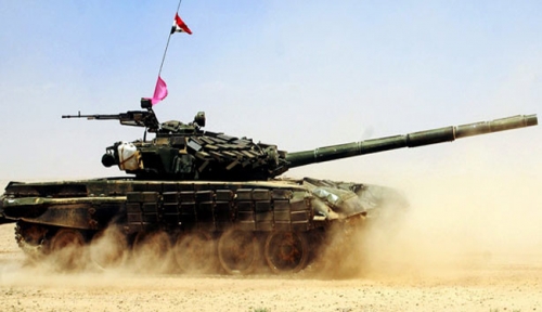 Xe tăng của qu&acirc;n đội ch&iacute;nh phủ Syria