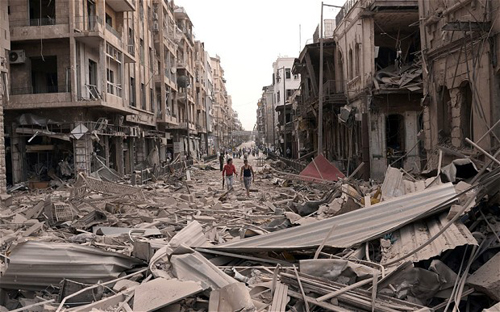 Th&agrave;nh phố Aleppo tan hoang sau gần 5 năm nội chiến ở Syria