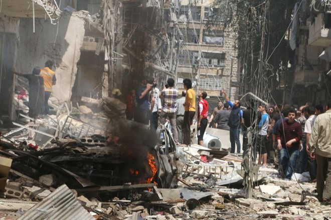 Cảnh đổ nát tại Aleppo sau các cuộc giao tranh trong tuần qua, theo tình hình chiến sự Syria mới nhất
