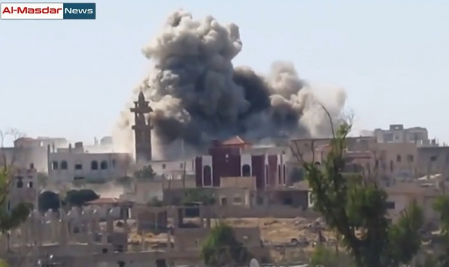 Không quân Syria không kích ở miền Nam Syria, theo tình hình chiến sự Syria mới nhất 