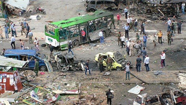 Moscow l&ecirc;n &aacute;n c&aacute;c vụ tấn c&ocirc;ng khủng bố ở Syria, theo tình hình chi&ecirc;́n sự Syria