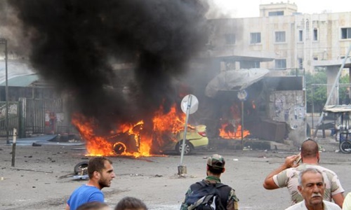 Hiện trường một vụ đ&aacute;nh bom ở Syria, theo tình hình chi&ecirc;́n sự Syria mới c&acirc;̣p nh&acirc;̣t 