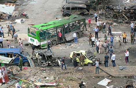 Hi&ecirc;̣n trường vụ đánh bom tại TP ven biển Tartus v&agrave; Jableh ở Syria, theo tình hình chi&ecirc;́n sự Syria mới c&acirc;̣p nh&acirc;̣t 