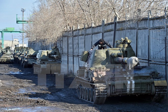 T&igrave;nh h&igrave;nh Ukraine mới nhất cho biết qu&acirc;n đội Ukraine đ&atilde; r&uacute;t vũ kh&iacute; hạng nhẹ ra khỏi khu vực giới tuyến