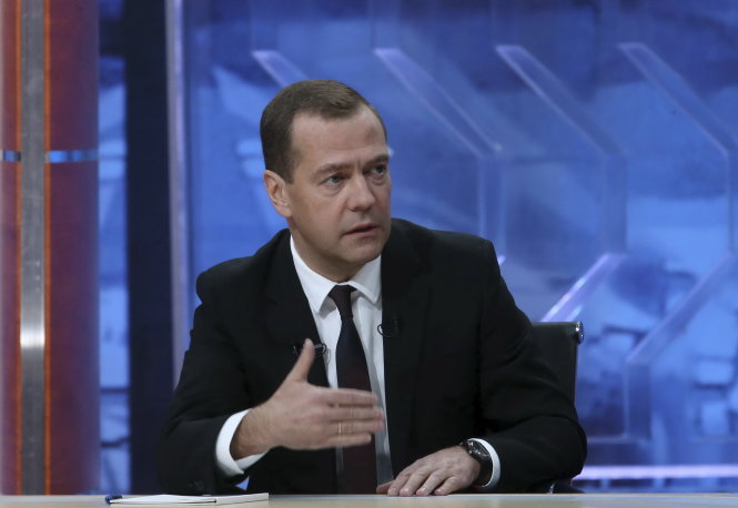 T&igrave;nh h&igrave;nh Ukraine mới nhất cho biết Thủ tướng Nga Dmitry Medvedev khẳng định phải bảo vệ thị trường Nga