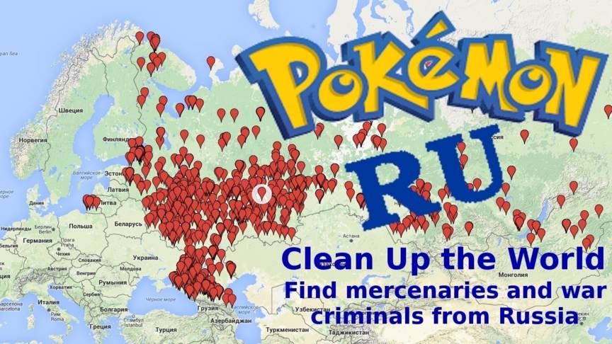 Trang web Mirotvorets đ&atilde; ph&aacute;t triển ứng dụng tương tự tr&ograve; Pokemon Go để &lsquo;săn l&iacute;nh Nga&rsquo; bất chấp t&igrave;nh h&igrave;nh Ukraine đang căng thẳng