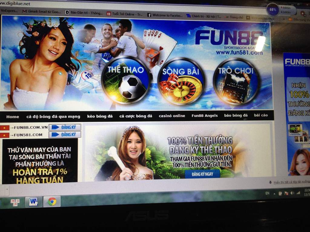 Trang mạng đ&aacute;nh bạc trực tuyến Fun88 c&oacute; m&aacute;y chủ đặt tại Anh