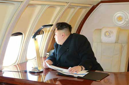 Kim Jong-un trong chuyến thị s&aacute;t B&igrave;nh Nhưỡng