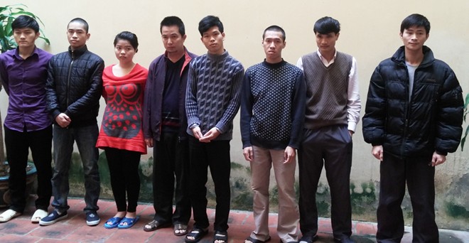 C&aacute;c nghi can tại cơ quan c&ocirc;ng an
