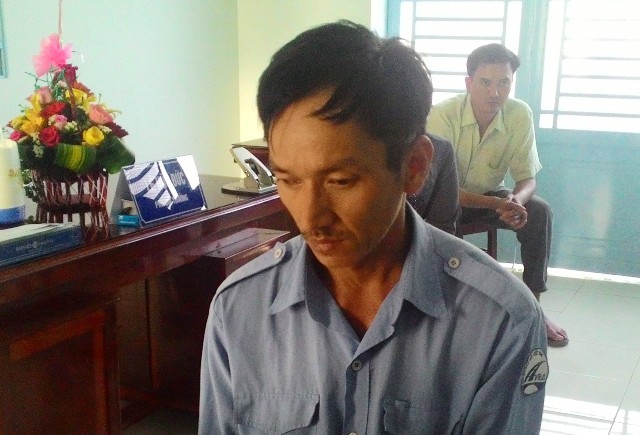 Đối tượng Hồ Thanh L&acirc;m tại cơ quan c&ocirc;ng an