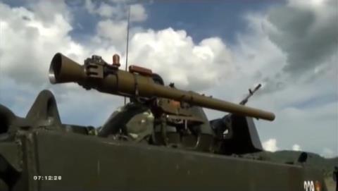 S&uacute;ng chống tăng SPG-9 được trang bị tr&ecirc;n c&aacute;c xe thiết gi&aacute;p trong qu&acirc;n đội nh&acirc;n d&acirc;n Việt Nam