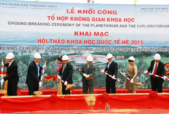 Lễ khởi c&ocirc;ng Tổ hợp Kh&ocirc;ng gian khoa học B&igrave;nh Định