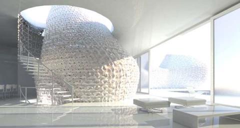 Cận cảnh b&ecirc;n trong t&ograve;a nh&agrave; in 3D