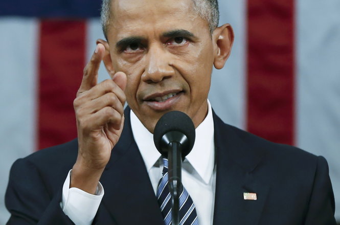 Tổng thống Mỹ Obama l&ecirc;n &aacute;n mạnh mẽ c&aacute;c ứng cử vi&ecirc;n Đảng Cộng h&ograve;a trong th&ocirc;ng điệp li&ecirc;n bang cuối c&ugrave;ng v&agrave;o ng&agrave;y 13/1