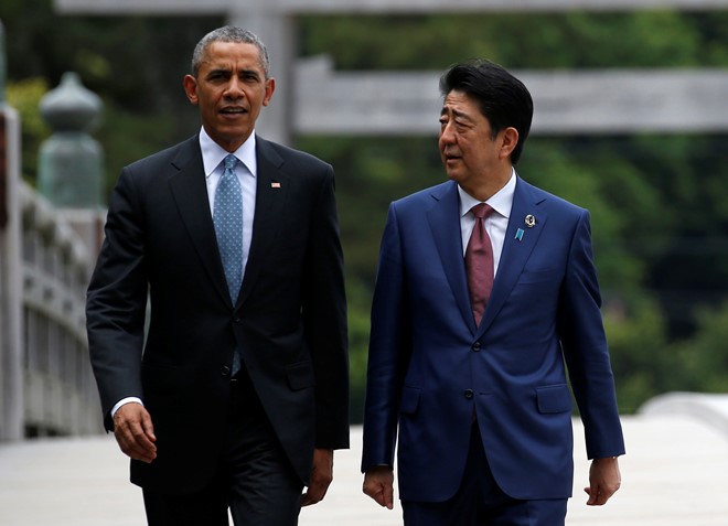 Ng&agrave;y h&ocirc;m nay Tổng thống Mỹ Barack Obama sẽ đến thăm Hiroshima. Ảnh: AP