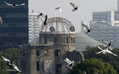 C&ocirc;ng vi&ecirc;n H&ograve;a B&igrave;nh ở Hiroshima. Ảnh: Reuters