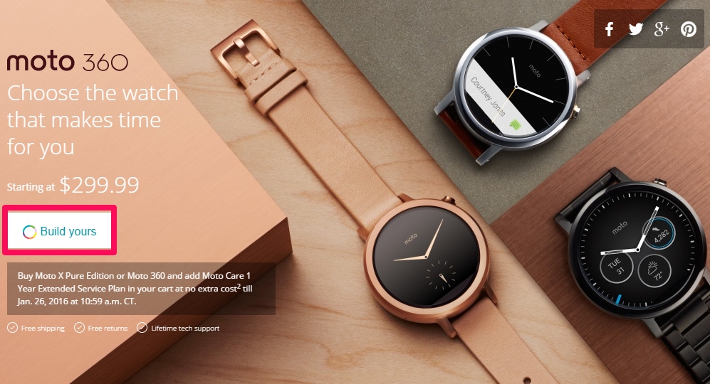 Moto 360 sử dụng màn hình Backlit LCD 1.56 inch Moto 360 sử dụng màn hình Backlit LCD 1.56 inch