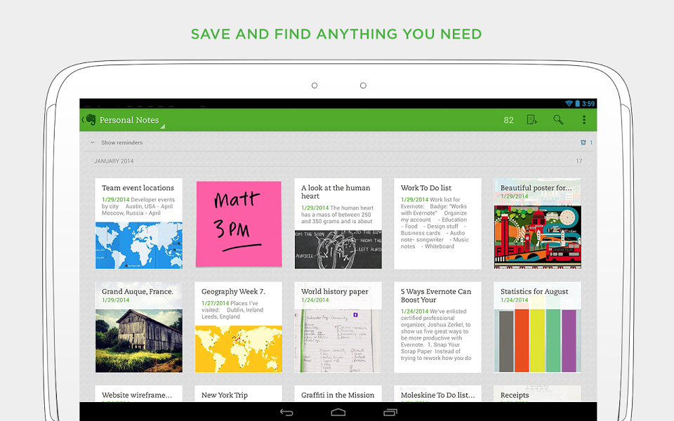 Nhắc đến ứng dụng ghi ch&uacute; kh&ocirc;ng thể kh&ocirc;ng nhắc đến Evernote
