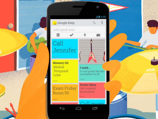 Google Keep l&agrave; ứng dụng ghi ch&uacute; ch&iacute;nh chủ đến từ Google