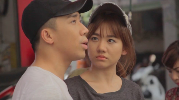 Hari Won bị Trấn Th&agrave;nh phớt lờ tr&ecirc;n phim trường